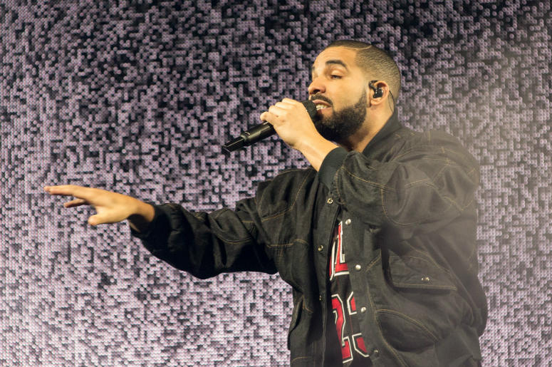 Drake Drake (Aubrey Drake Graham) during the Summer Sixteen tour at United Center on October 5, 2016, in Chicago, Illinois.