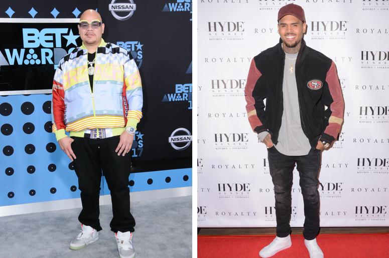Fat Joe | Chris Brown 25 June 2017 - Los Angeles, California - Fat Joe. 2017 BET Awards held at the Microsoft Square in Los Angeles. / 15 December - Los Angeles, Ca - Chris Brown. Arrivals for the Chris Brown Listening Party For "Royalty" held at Hyde Sunset Kitchen + Cocktail