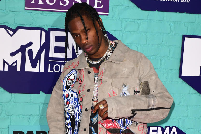 Travis Scott 11/12/2017 - Travis Scott attending the MTV Europe Music Awards 2017 held at The SSE Arena, London.