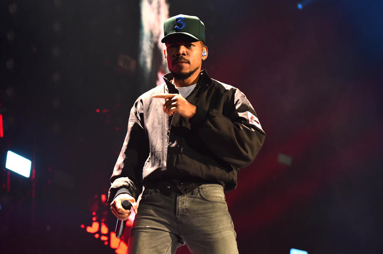 Chance the Rapper performing at BBC 1Xtra Live, at the O2 Arena in London. Chance the Rapper performing at BBC 1Xtra Live, at the O2 Arena in London.