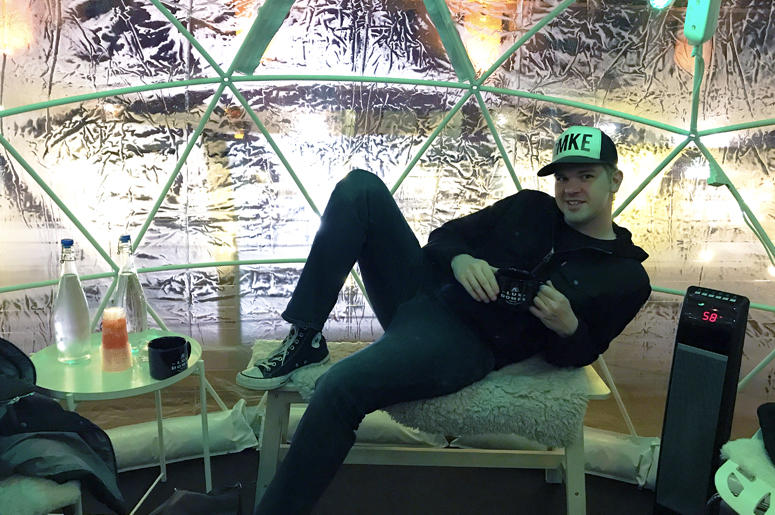 JMatt Lounging in Lux Domes Classic JMatt Pose
