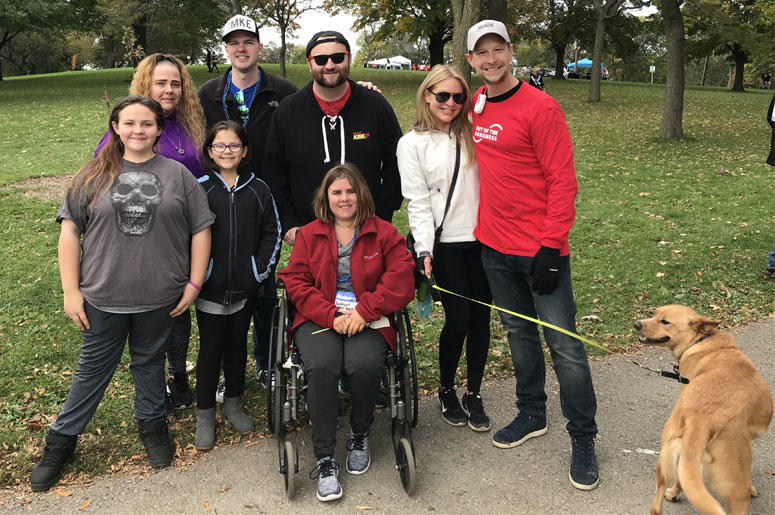 Team Donalds Ducks at the AFSPs Out of the Darkness Milwaukee Walk