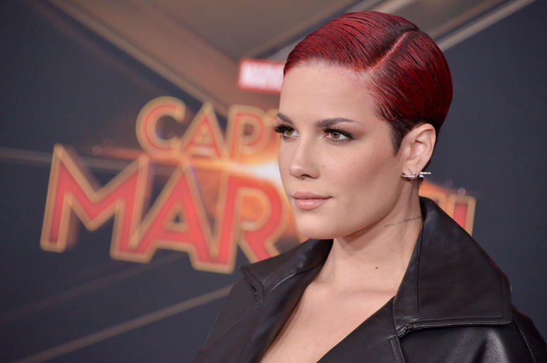 Halsey arrives at the Marvel Studios "Captain Marvel" Los Angeles Premiere held at the El Capitan Theatre in Hollywood, CA on Monday, March 4, 2019 Halsey arrives at the Marvel Studios "Captain Marvel" Los Angeles Premiere held at the El Capitan Theatre in Hollywood, CA on Monday, March 4, 2019