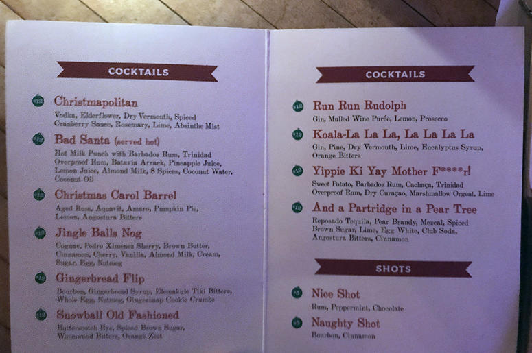 Miracle on 2nd cocktail menu Miracle on 2nd cocktail menu