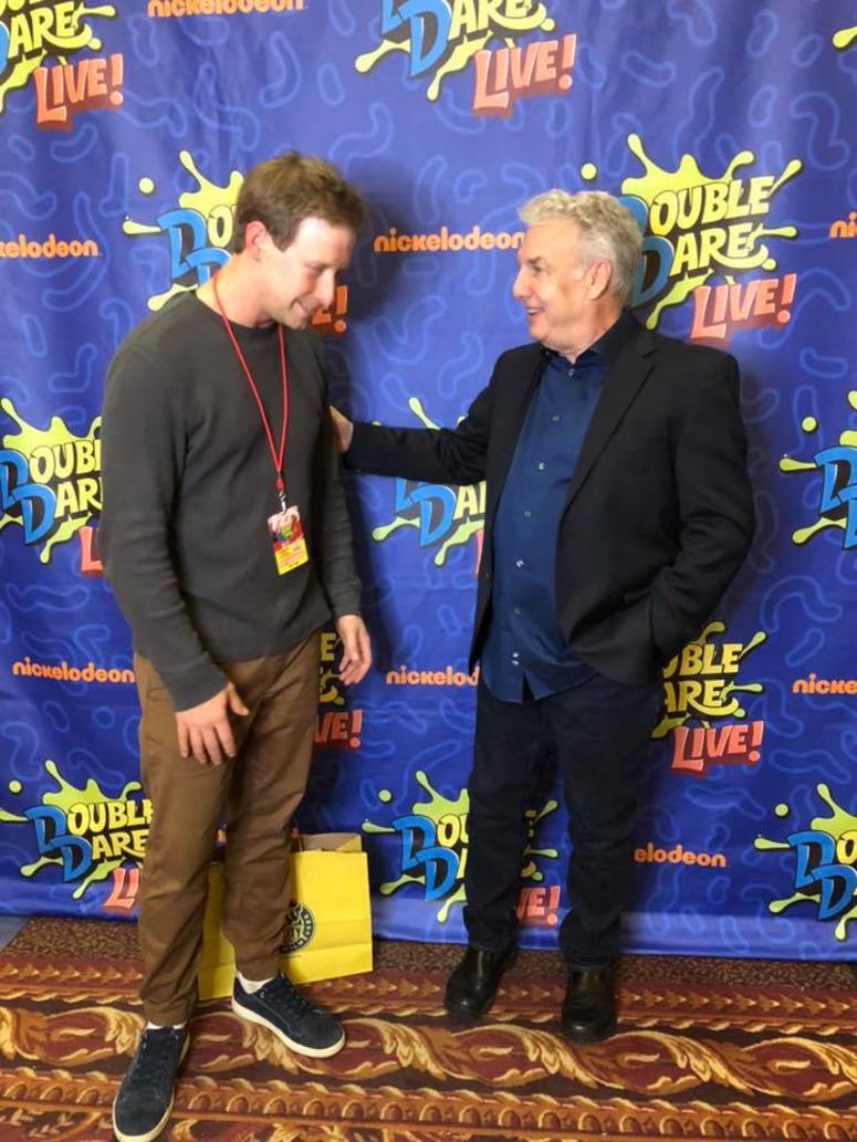 Riggs Turned Into A Nervous Boy When Meeting Double Dare Host Marc Summers.