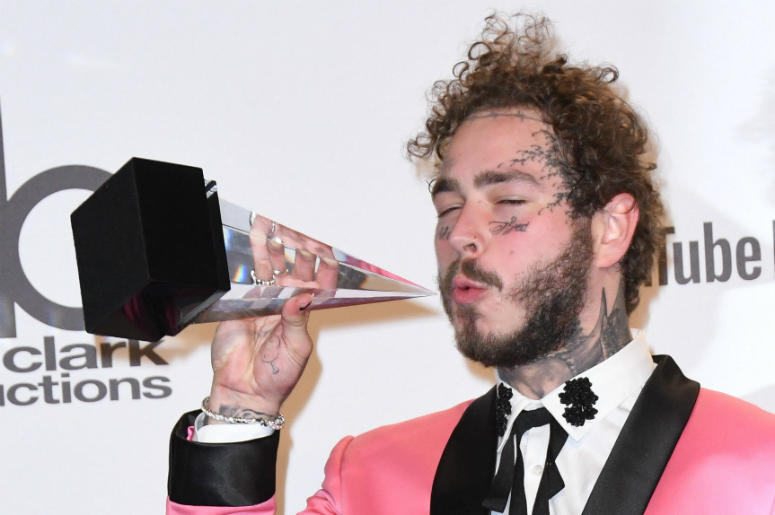 Post Malone Post Malone. 2018 American Music Awards - Press Room held at the Microsoft Theater.