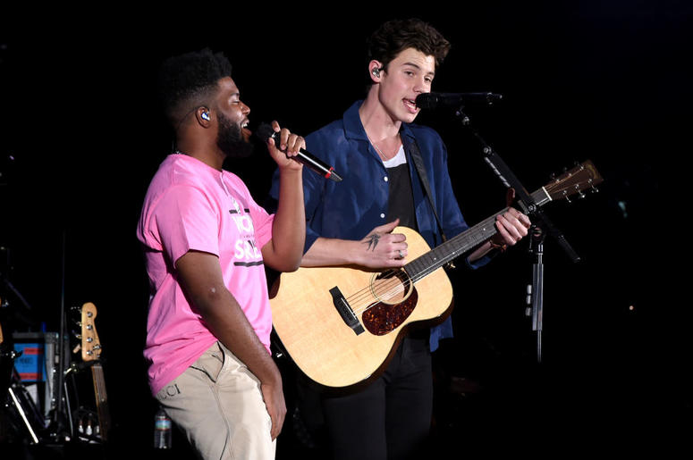 Khalid and Shawn Mendes perform at We Can Survive Khalid and Shawn Mendes perform at We Can Survive