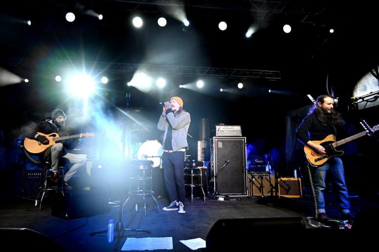 Musicians Ben Kenney (L), Brandon Boyd (C) and Mike Einziger (R) of the band Incubus perform onstage during the One Love Malibu Festival Musicians Ben Kenney (L), Brandon Boyd (C) and Mike Einziger (R) of the band Incubus perform onstage during the One Love Malibu Festival