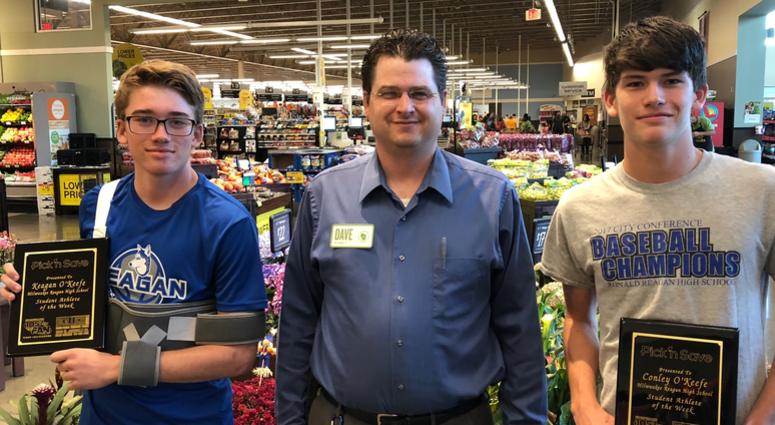 Conley and Keagan with Dave Peglow- Cold Spring Pick'n Save Conley and Keagan with Dave Peglow- Cold Spring Pick'n Save