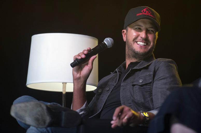 Luke Bryan speaks at the CMA Close Up Stage during the 2018 CMA Music Festival Luke Bryan speaks at the CMA Close Up Stage during the 2018 CMA Music Festival