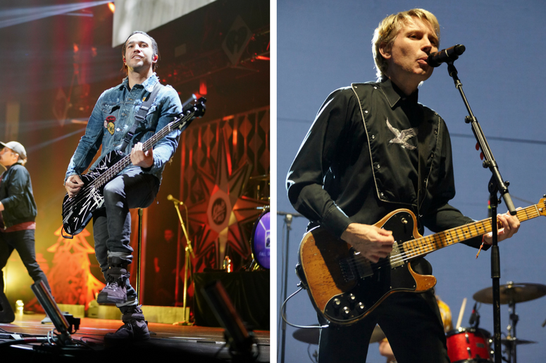 Pete Wentz of Fall Out Boy and Alex Kapranos of Franz Ferdinand Pete Wentz of Fall Out Boy and Alex Kapranos of Franz Ferdinand