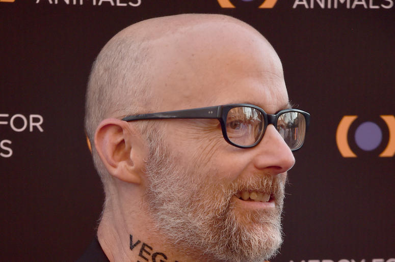 Moby and his new neck tattoo