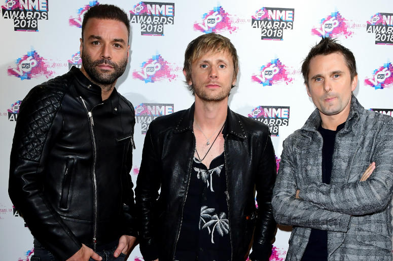 Muse (Matt Bellamy, Chris Wolstenholme and Dominic Howard) arriving for the VO5 NME Awards 2018 held at the O2 Brixton Academy, London. Muse (Matt Bellamy, Chris Wolstenholme and Dominic Howard) arriving for the VO5 NME Awards 2018 held at the O2 Brixton Academy, London.