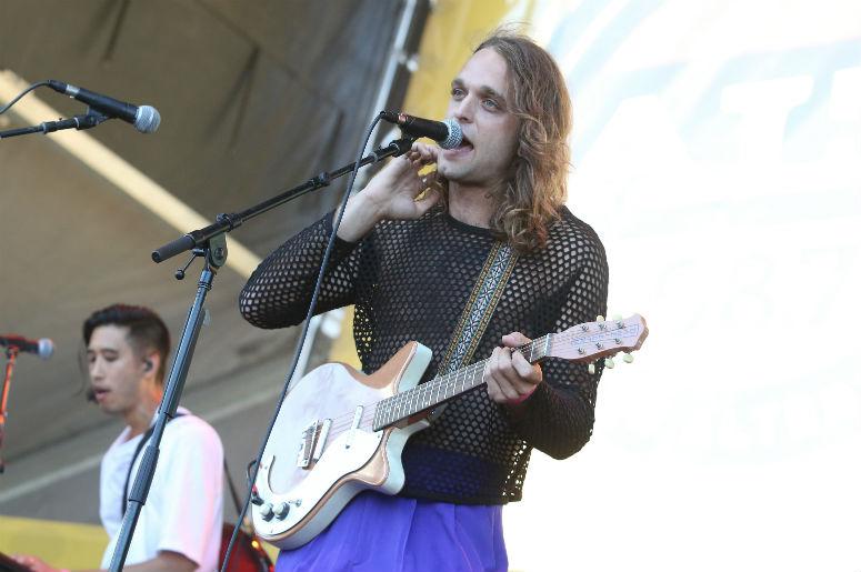 Landon Jacobs of Sir Sly performs onstage during the Alt 98.7 FM's Summer Camp held at the Queen Mary Events Park on August 19, 2017 in Long Beach, CA Landon Jacobs of Sir Sly performs onstage during the Alt 98.7 FM's Summer Camp held at the Queen Mary Events Park on August 19, 2017 in Long Beach, CA