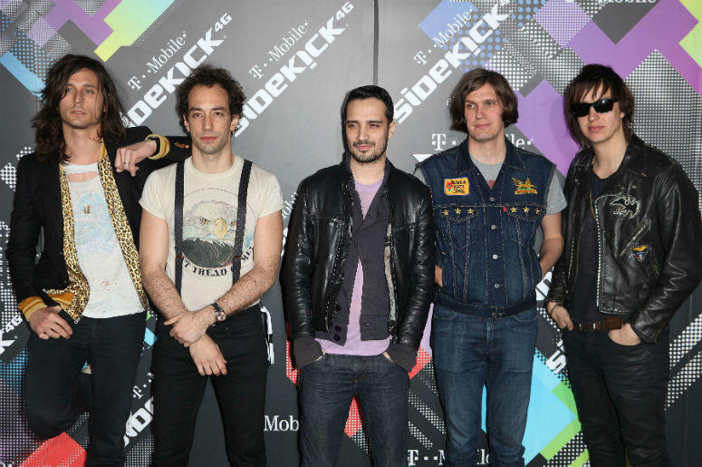 Musicians Nick Valensi, Albert Hammond Jr., Fabrizio Moretti, Nikolai Fraiture and Julian Casablancas of The Strokes arrive to the T-Mobile Sidekick 4-G Launch in Beverly Hills, California Musicians Nick Valensi, Albert Hammond Jr., Fabrizio Moretti, Nikolai Fraiture and Julian Casablancas of The Strokes arrive to the T-Mobile Sidekick 4-G Launch in Beverly Hills, California