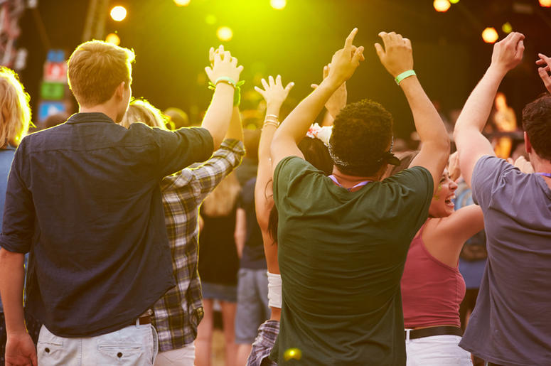 Crowd at concert Crowd at concert
