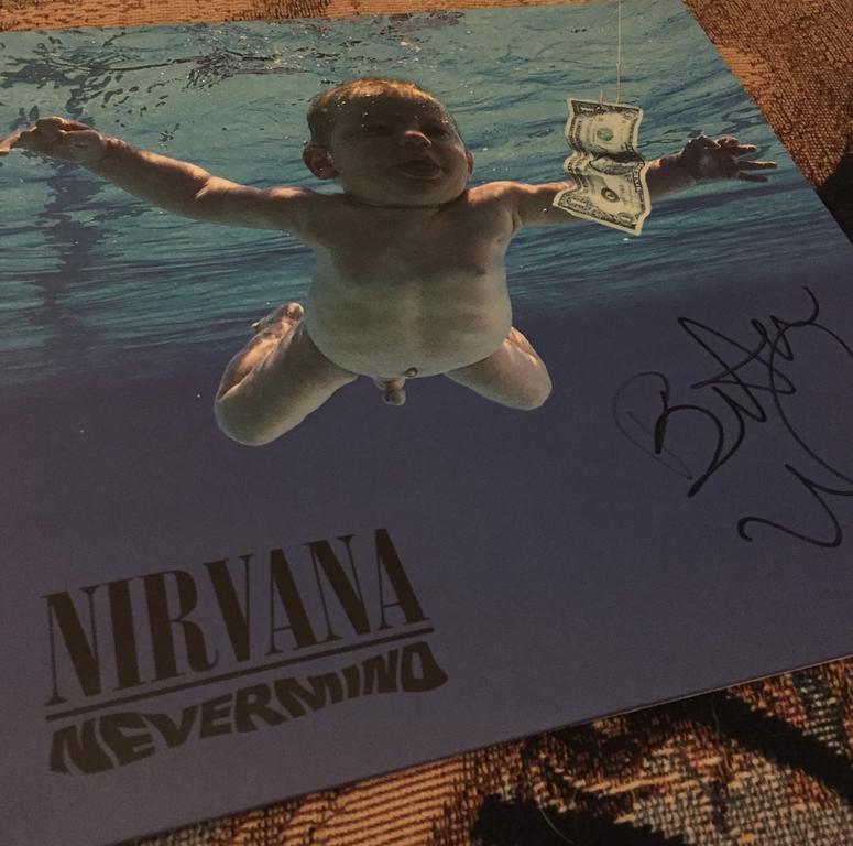 Butch Vig signed my vinyl after meeting him at Grand Illusion Cinema
