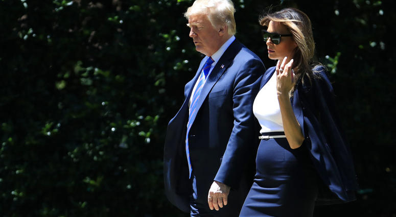 President Donald Trump and first lady Melania Trump, leave the White House in Washington, Wednesday, July 18, 2018, as they travel to to Andrews Air Force Base to pay their respects.(AP Photo/Manuel Balce Ceneta) President Donald Trump and first lady Melania Trump, leave the White House in Washington, Wednesday, July 18, 2018, as they travel to to Andrews Air Force Base to pay their respects.(AP Photo/Manuel Balce Ceneta)