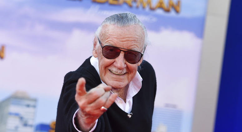 In this June 28, 2017 file photo, Stan Lee arrives at the Los Angeles premiere of "Spider-Man: Homecoming" at the TCL Chinese Theatre. (Photo by Jordan Strauss/Invision/AP, File)