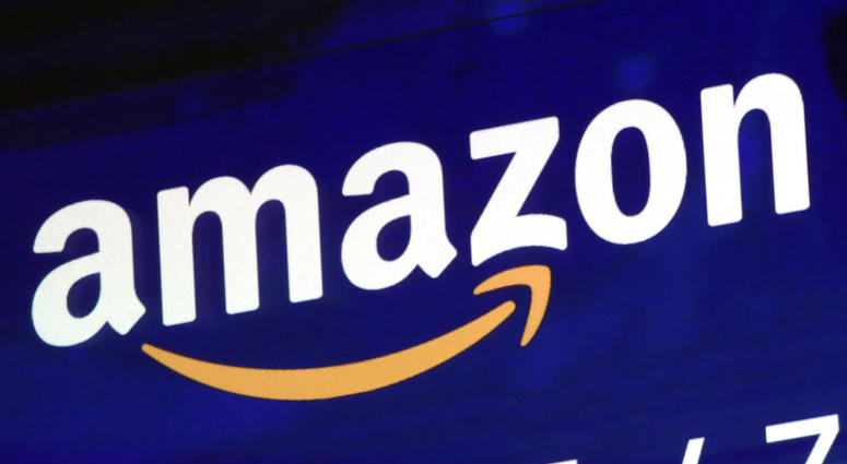 The logo for Amazon is displayed on a screen at the Nasdaq MarketSite in New York. (AP Photo/Richard Drew, File) The logo for Amazon is displayed on a screen at the Nasdaq MarketSite in New York. (AP Photo/Richard Drew, File)