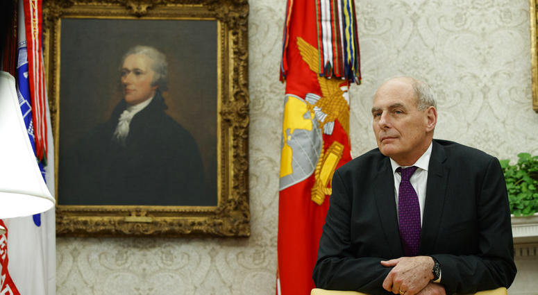 White House chief of staff John Kelly