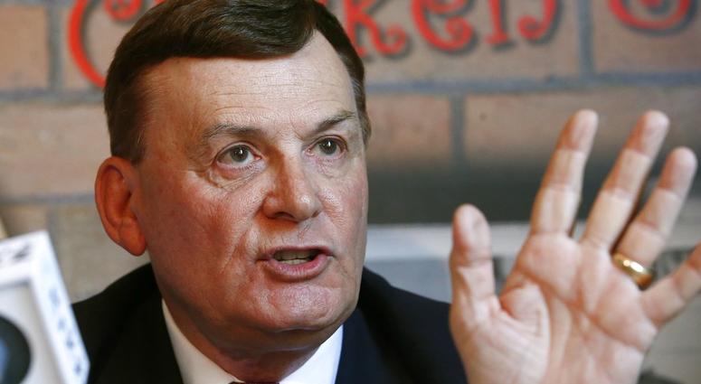 In this June 27, 2018, file photo, U.S. Rep. David Stringer, R-Prescott, at a community forum at a restaurant in Phoenix, to explain his recent immigration remarks. The Arizona lawmaker, said "there aren't enough white kids to go around"