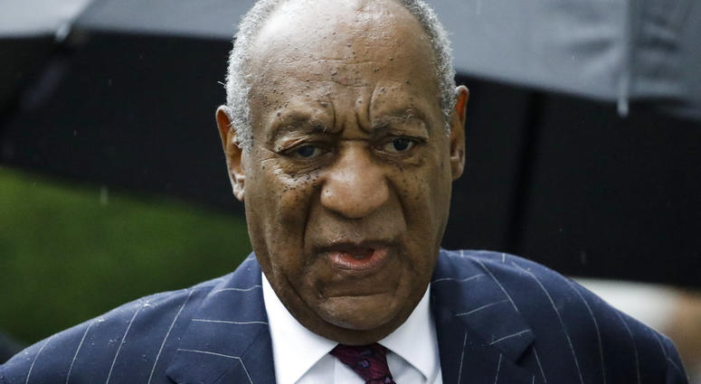 In this Sept. 25, 2018, file photo, Bill Cosby arrives for his sentencing hearing at the Montgomery County Courthouse in Norristown Pa.