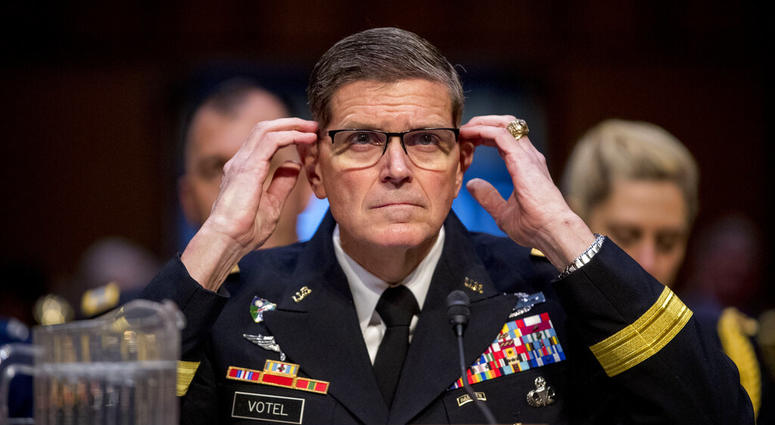 U.S. Central Command Commander Gen. Joseph Votel testifies before a Senate Armed Services Committee hearing on Capitol Hill, Tuesday, Feb. 5, 2019, in Washington. (AP Photo/Andrew Harnik) U.S. Central Command Commander Gen. Joseph Votel testifies before a Senate Armed Services Committee hearing on Capitol Hill, Tuesday, Feb. 5, 2019, in Washington. (AP Photo/Andrew Harnik)