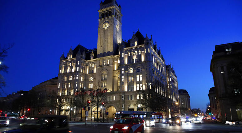 FILE - This Jan. 30, 2018, file photo shows the Trump International Hotel in Washington. (AP Photo/Alex Brandon, File) FILE - This Jan. 30, 2018, file photo shows the Trump International Hotel in Washington. (AP Photo/Alex Brandon, File)