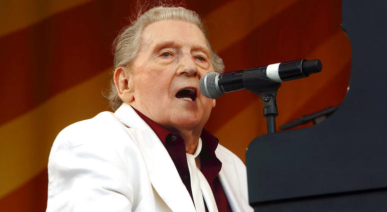 FILE - In this May 2, 2015 file photo, Jerry Lee Lewis performs at the New Orleans Jazz & Heritage Festival in New Orleans. Photo by John Davisson/Invision/AP, File) FILE - In this May 2, 2015 file photo, Jerry Lee Lewis performs at the New Orleans Jazz & Heritage Festival in New Orleans. Photo by John Davisson/Invision/AP, File)