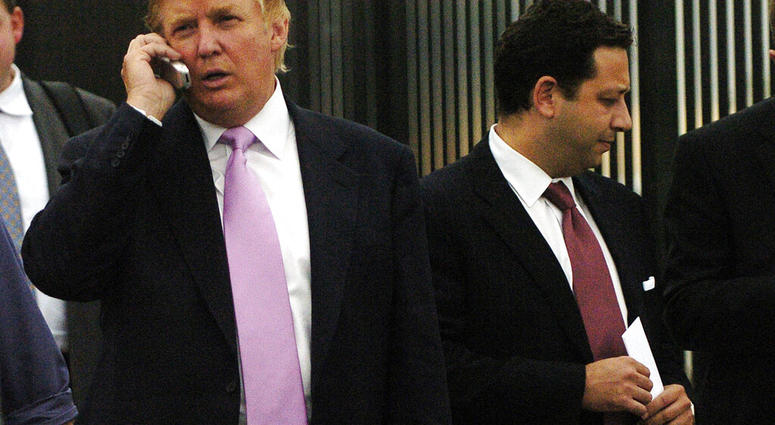 Felix Sater (right) with Donald Trump in 2005