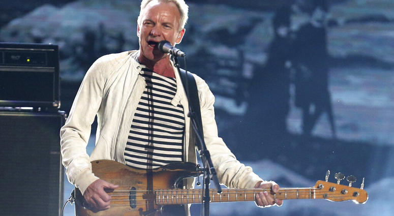 FILE - This Jan. 28, 2018 file photo shows Sting performing at the 60th annual Grammy Awards in New York. Sting is heading to Las Vegas to launch a residency next year. (Photo by Matt Sayles/Invision/AP, File) FILE - This Jan. 28, 2018 file photo shows Sting performing at the 60th annual Grammy Awards in New York. Sting is heading to Las Vegas to launch a residency next year. (Photo by Matt Sayles/Invision/AP, File)