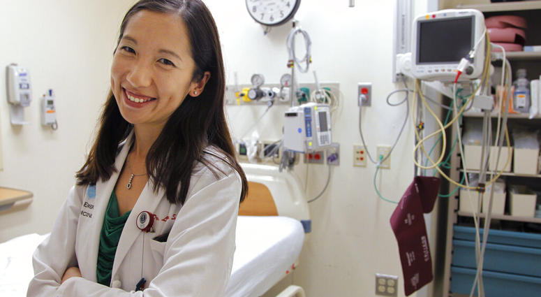 FILE - In this Aug. 14, 2012 file photo, Dr. Leana Wen stands in the emergency department at Brigham and Women's Hospital in Boston, during her medical residency. (AP Photo/Steven Senne, File) FILE - In this Aug. 14, 2012 file photo, Dr. Leana Wen stands in the emergency department at Brigham and Women's Hospital in Boston, during her medical residency. (AP Photo/Steven Senne, File)