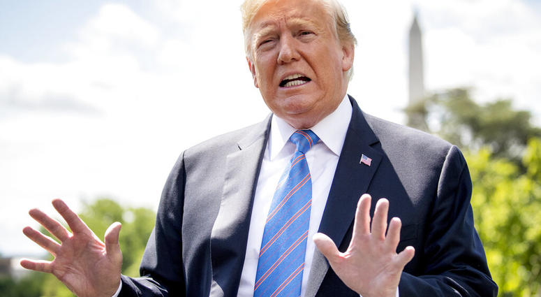 President Trump outside the White House, May 14, 2019