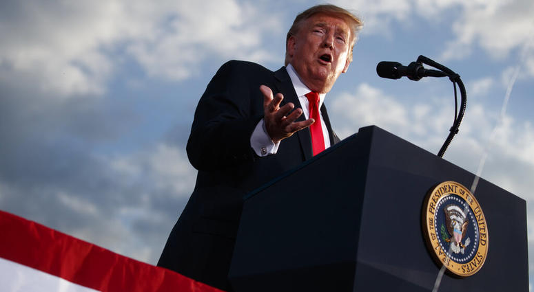 President Donald Trump speaks during a campaign rally, Monday, May 20, 2019, in Montoursville, Pa. (AP Photo/Evan Vucci) President Donald Trump speaks during a campaign rally, Monday, May 20, 2019, in Montoursville, Pa. (AP Photo/Evan Vucci)