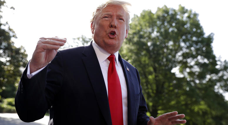 President Trump speaking to reporters May 30 2019