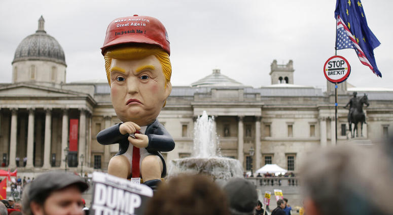 Trump Protesters in London