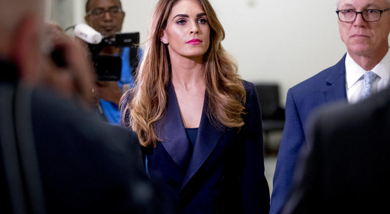 Former White House communications director Hope Hicks arrives for closed-door interview with the House Judiciary Committee on Capitol Hill in Washington, Wednesday, June 19, 2019. (AP Photo/Andrew Harnik) Former White House communications director Hope Hicks arrives for closed-door interview with the House Judiciary Committee on Capitol Hill in Washington, Wednesday, June 19, 2019. (AP Photo/Andrew Harnik)