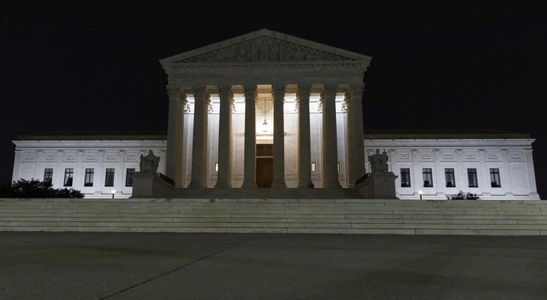 In this July 16, 2019, file photo, the Supreme Court is seen in Washington. (AP Photo/Carolyn Kaster)