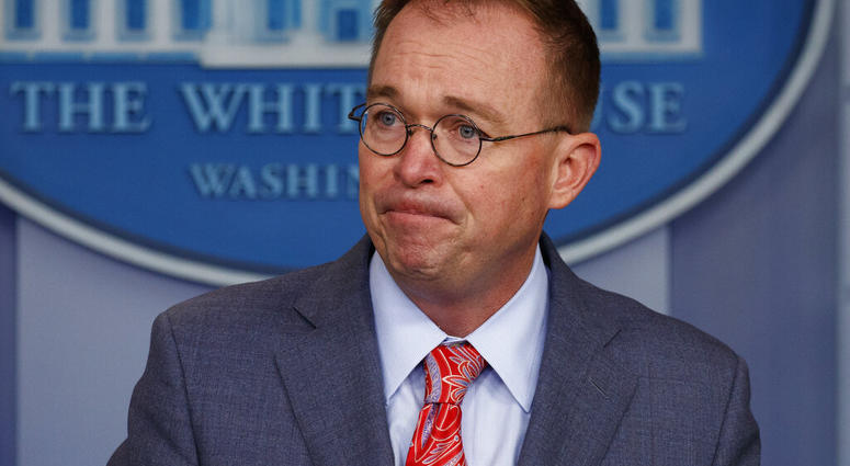 White House chief of staff Mick Mulvaney announces that the G7 will be held at Trump National Doral, Thursday, Oct. 17, 2019, in Washington. (AP Photo/Evan Vucci) White House chief of staff Mick Mulvaney announces that the G7 will be held at Trump National Doral, Thursday, Oct. 17, 2019, in Washington. (AP Photo/Evan Vucci)
