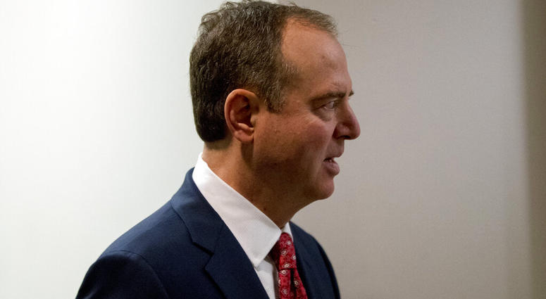 Rep. Adam Schiff, D-Calif., Chairman of the House Intelligence Committee, arrives at a closed door meeting on the ongoing House impeachment inquiry into President Donald Trump on Capitol Hill in Washington, Tuesday, Nov. 5, 2019. (AP Photo/Andrew Harnik) Rep. Adam Schiff, D-Calif., Chairman of the House Intelligence Committee, arrives at a closed door meeting on the ongoing House impeachment inquiry into President Donald Trump on Capitol Hill in Washington, Tuesday, Nov. 5, 2019. (AP Photo/Andrew Harnik)