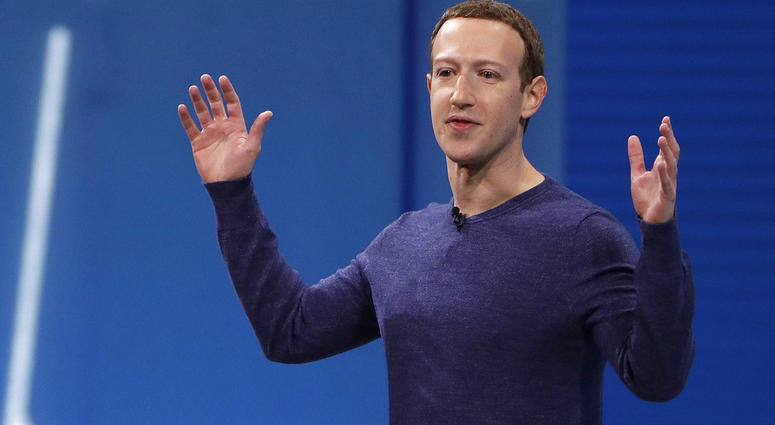 FILE - In this May 1, 2018, file photo, Facebook CEO Mark Zuckerberg makes the keynote address at F8.