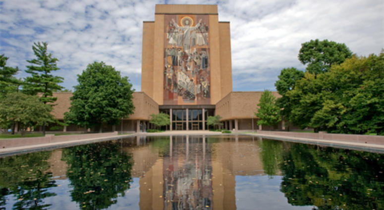 Hesburgh Library of University of Notre Dame, Indiana
