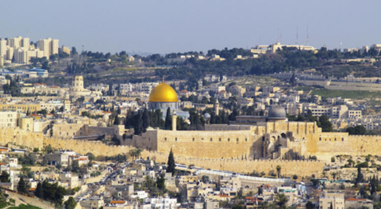 Cityscape of Jerusalem in Israel.