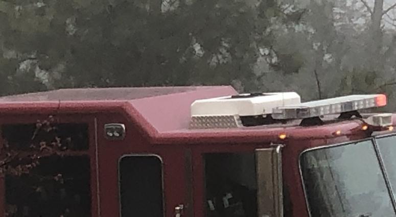 Fire Truck at the scene of an accident. (Matt Demlein, WRVA)