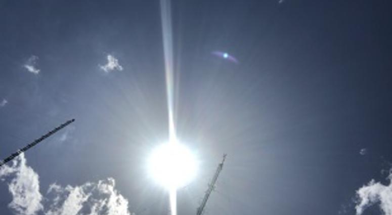 The sun outside Richmond, Va., on July 17, 2019. (Matt Demlein, WRVA)
