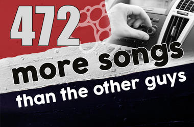 93.1 The Wolf played 472 more songs this week than the other guys 93.1 The Wolf played 472 more songs this week than the other guys