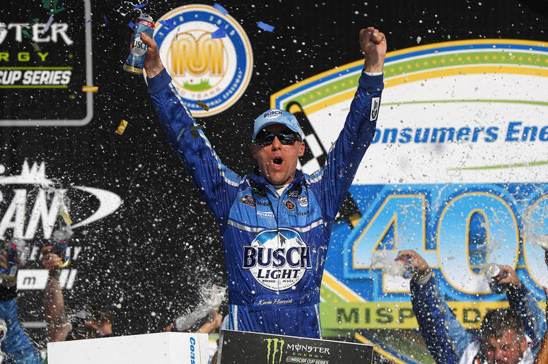 Kevin Harvick wins at Michigan Kevin Harvick wins at Michigan