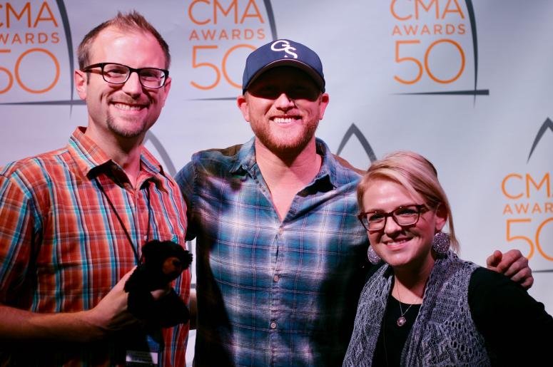 Cole Swindell with Clay and Corie Cole Swindell with Clay and Corie