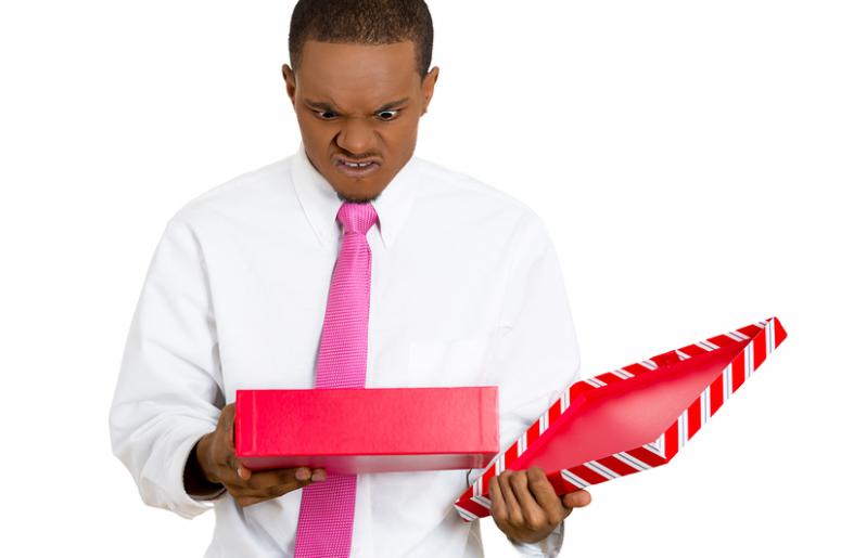 Man Receives Bad Gift Man Receives Bad Gift